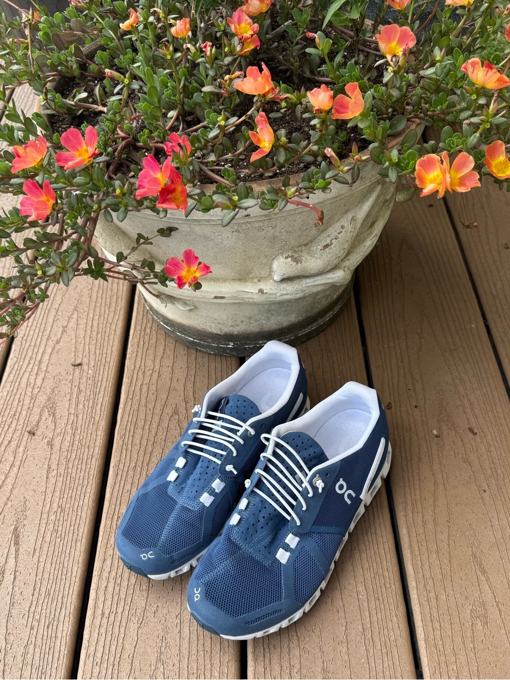 On Cloud Womens Sneakers in Denim Blue